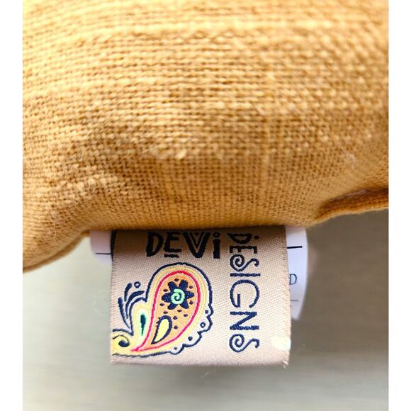 Pillow/Throw-Devi Designs-Gold-"HOME" Embossed-17x12 in-No Zipper-Throw Pillow - Picture 9 of 12